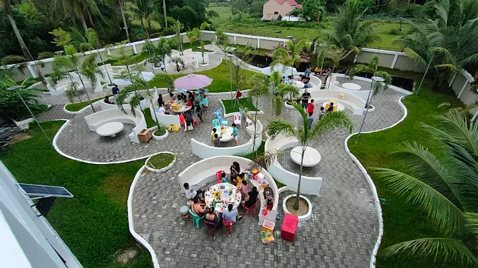 Garden dining gathering
